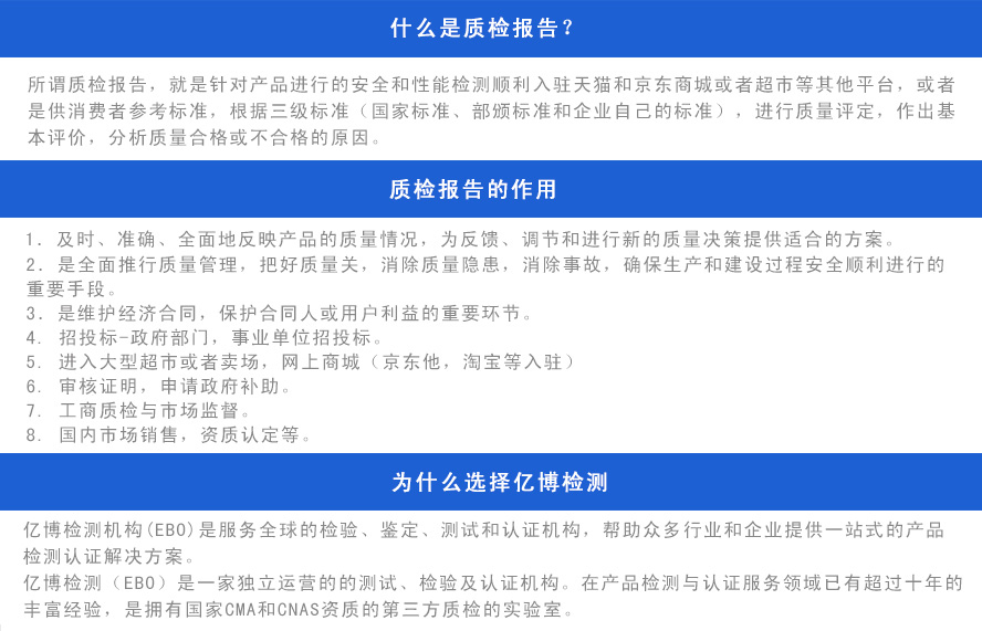 質(zhì)檢報告